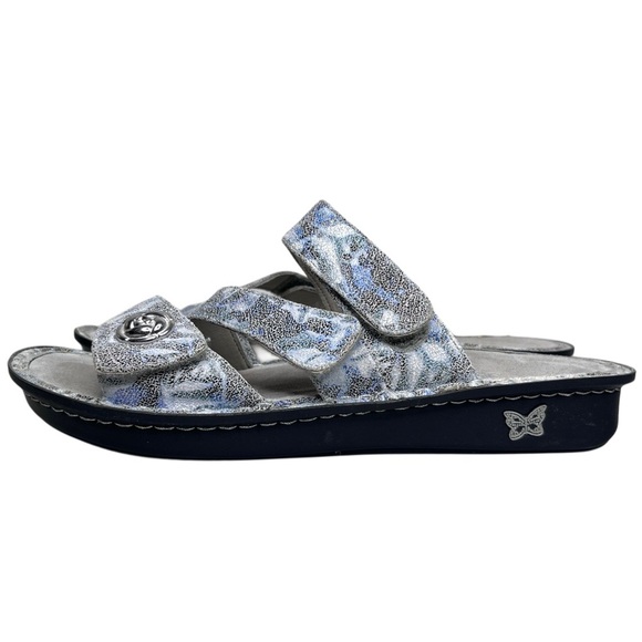 Alegria Bet-6003 Leather Sz 42 Slide-On Wedge Sandals - Picture 3 of 13